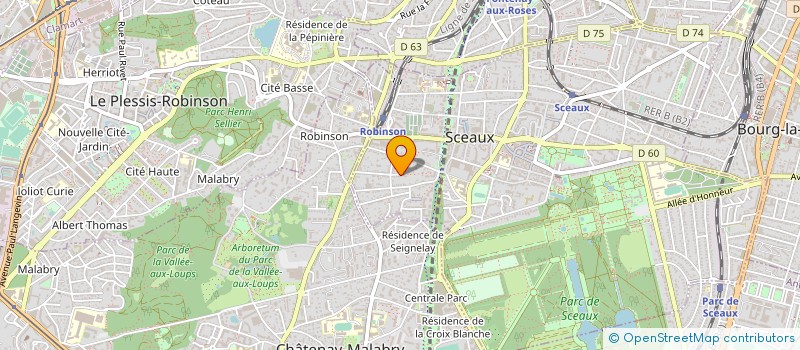 localisation de l'entreprise SCI TIBERGHIEN D'AZEMAR à SCEAUX