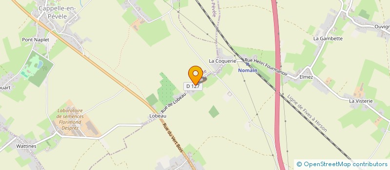 localisation de l'entreprise SCI TIBERGHIEN GLORIEUX  NOMAIN