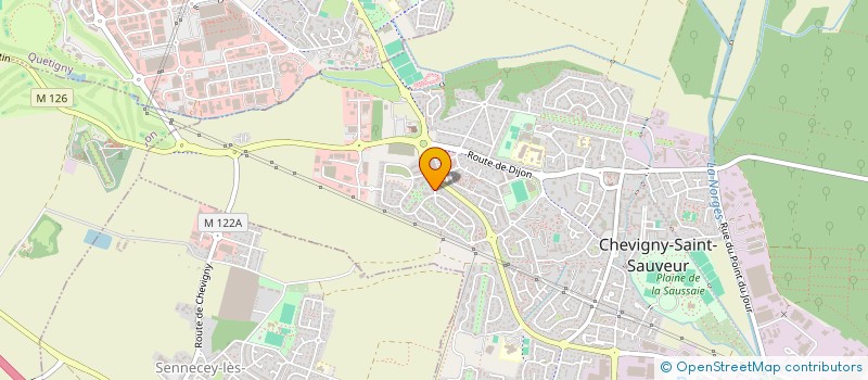 localisation de l'entreprise SCI TIBETH  CHEVIGNY-SAINT-SAUVEUR