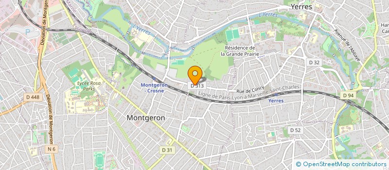 localisation de l'entreprise SCI TIBIDA à MONTGERON