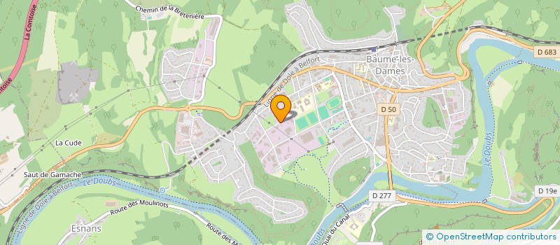 localisation de l'entreprise SCI TIBO  BAUME-LES-DAMES