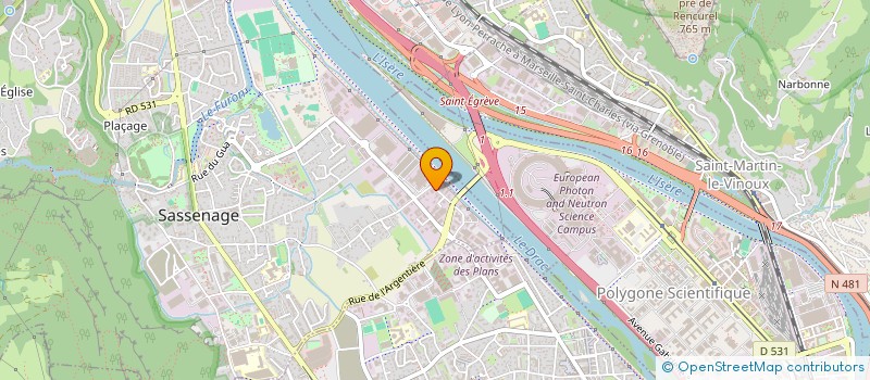 localisation de l'entreprise SCI TIBOCE  SASSENAGE