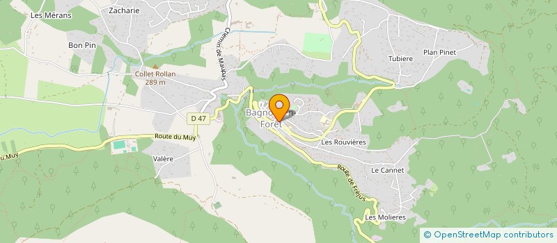 localisation de l'entreprise SCI TICHA  BAGNOLS-EN-FORET