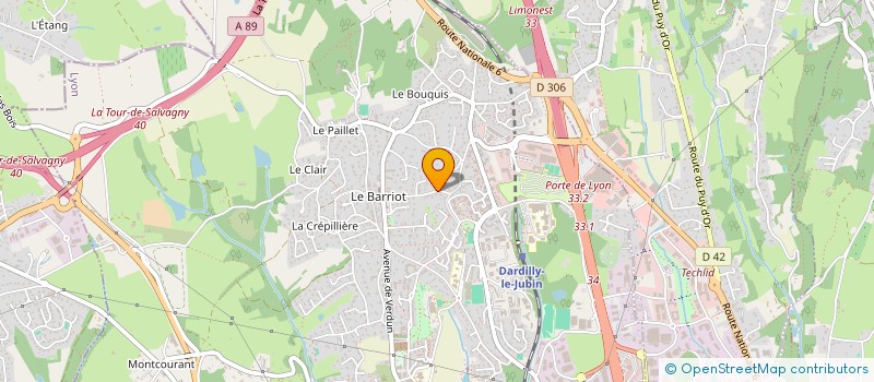 localisation de l'entreprise SCI TICHOUN  DARDILLY