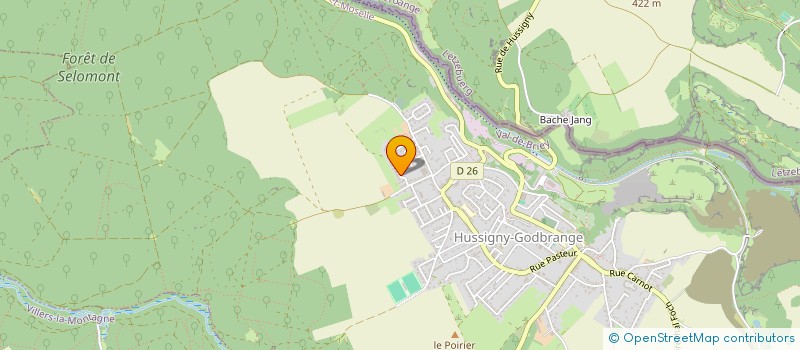 localisation de l'entreprise SCI TICLOGEMAX  HUSSIGNY-GODBRANGE