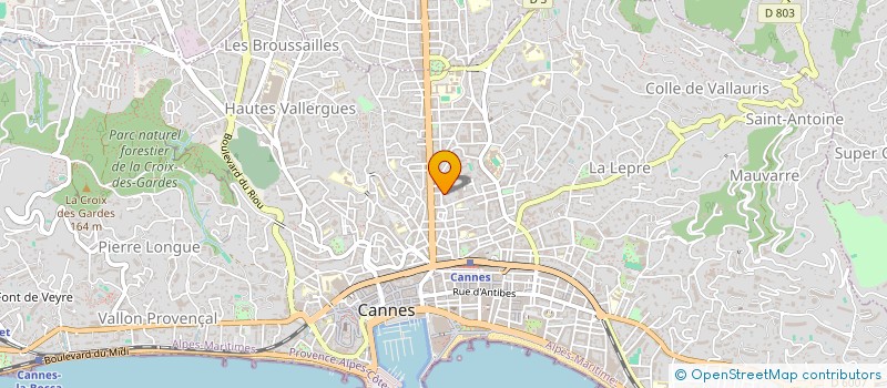 localisation de l'entreprise SCI TICO à CANNES