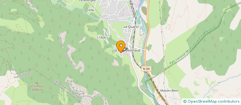 localisation de l'entreprise SCI TIE3POT  L'ARGENTIERE-LA-BESSEE