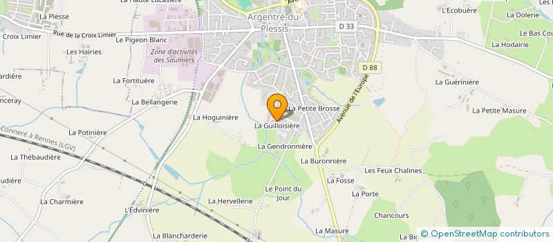 localisation de l'entreprise SCI TIEGETZH  ARGENTRE-DU-PLESSIS