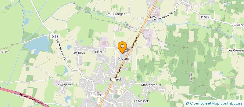 localisation de l'entreprise SCI TIEGEZH  FEILLENS