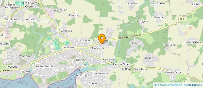 localisation de l'entreprise SCI TIEGEZH  RIANTEC