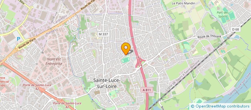 localisation de l'entreprise SCI TIERSEN ALBERT & JEANNE  SAINTE-LUCE-SUR-LOIRE