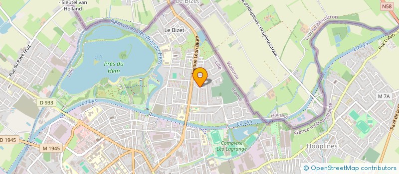 localisation de l'entreprise SCI TIF  ARMENTIERES