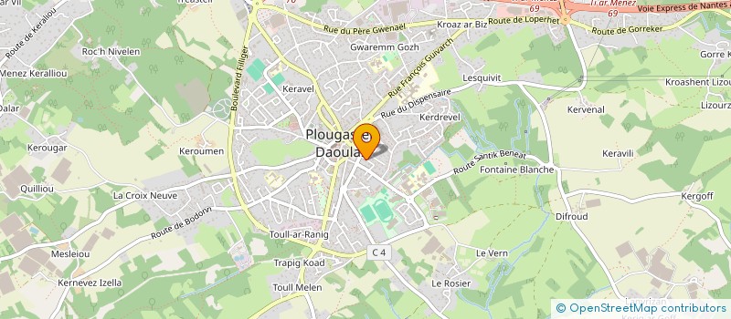 localisation de l'entreprise SCI TIFENN  PLOUGASTEL-DAOULAS