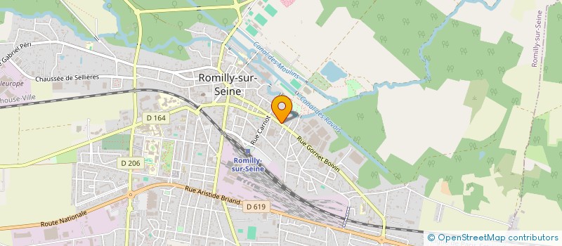localisation de l'entreprise SCI TIFF à ROMILLY-SUR-SEINE