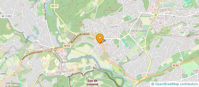 localisation de l'entreprise SCI TIFFANY  CLAPIERS