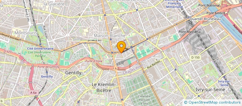 localisation de l'entreprise SCI TIFRA  ARCUEIL