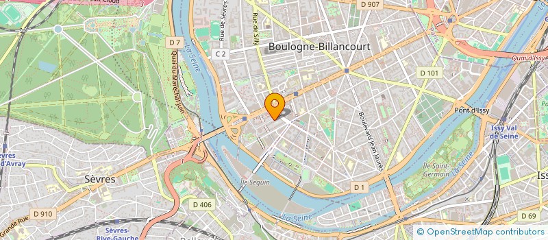 localisation de l'entreprise SCI TIGAM à BOULOGNE-BILLANCOURT