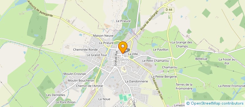 localisation de l'entreprise SCI TIGHADOUINI à LORRIS