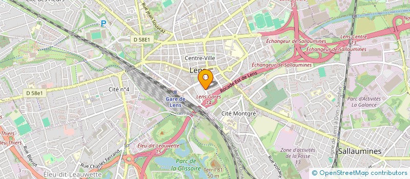 localisation de l'entreprise SCI TIGNASSE  LENS