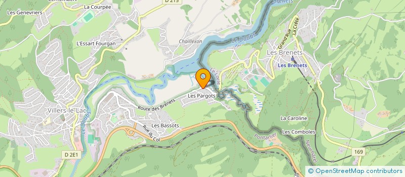 localisation de l'entreprise SCI TIGNES LAVACHET 2100  VILLERS-LE-LAC