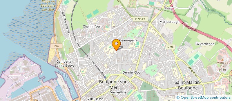 localisation de l'entreprise SCI TIGOU  BOULOGNE-SUR-MER