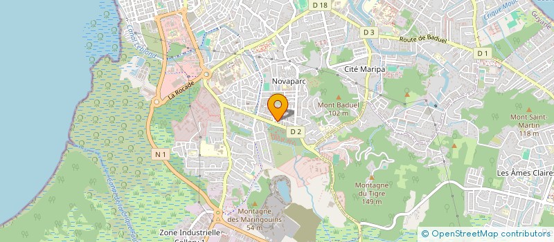 localisation de l'entreprise SCI TIGRE DE CABASSOU  CAYENNE