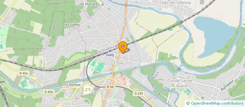 localisation de l'entreprise SCI TIGREST à ESBLY
