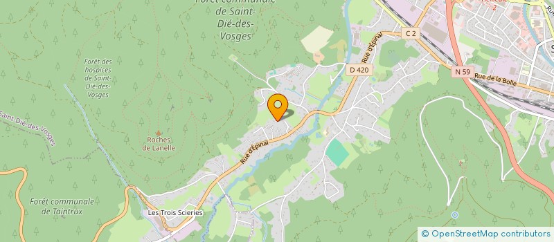 localisation de l'entreprise SCI TIGROU à SAINT-DIE-DES-VOSGES