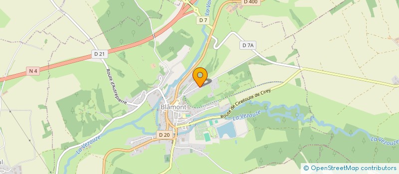 localisation de l'entreprise SCI TIHA-IMMOBILIER  BLAMONT