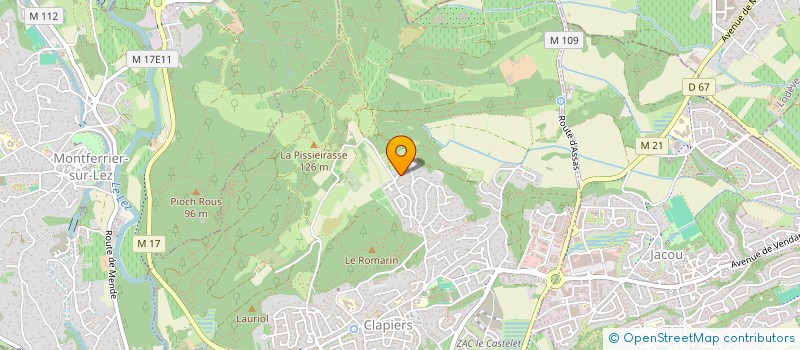 localisation de l'entreprise SCI TIKETAC  CLAPIERS