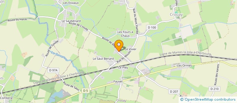 localisation de l'entreprise SCI TIKI  CROUAY