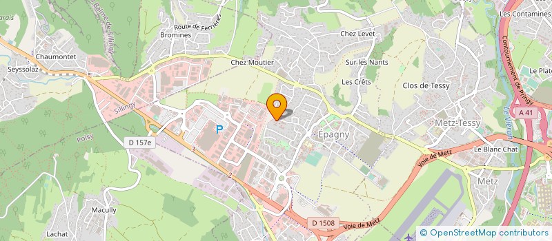 localisation de l'entreprise SCI TIKI  EPAGNY METZ-TESSY