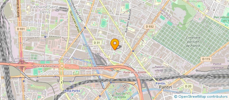 localisation de l'entreprise SCI TIKO  AUBERVILLIERS