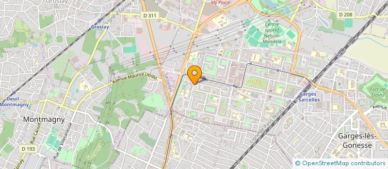 localisation de l'entreprise SCI TIKVA  SARCELLES