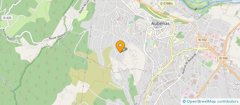 localisation de l'entreprise SCI TILAPIA à AUBENAS