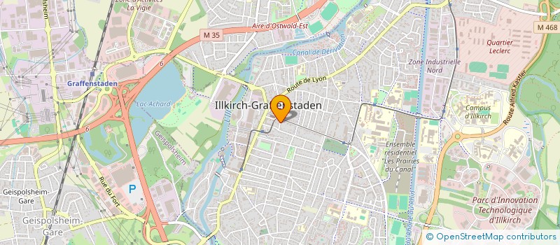 localisation de l'entreprise SCI TILENAIG  ILLKIRCH-GRAFFENSTADEN