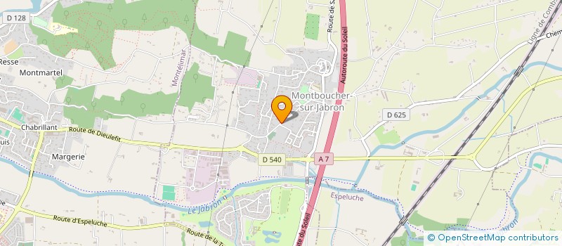 localisation de l'entreprise SCI TILLALLI  MONTBOUCHER-SUR-JABRON