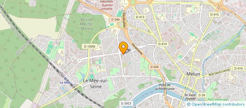 localisation de l'entreprise SCI TILLELI  LE MEE SUR SEINE