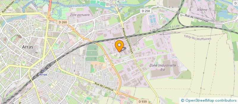 localisation de l'entreprise SCI TILLOY à ARRAS