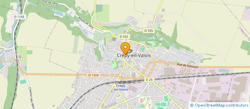 localisation de l'entreprise SCI TILLY  CREPY-EN-VALOIS