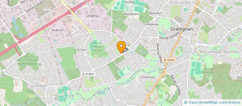 localisation de l'entreprise SCI TILOO à GRADIGNAN