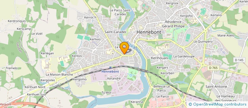 localisation de l'entreprise SCI TIMA  HENNEBONT