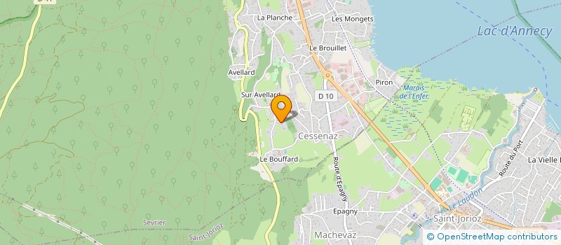 localisation de l'entreprise SCI TIMAGINE  SEVRIER