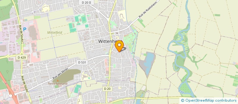 localisation de l'entreprise SCI TIMALO 68  WITTENHEIM