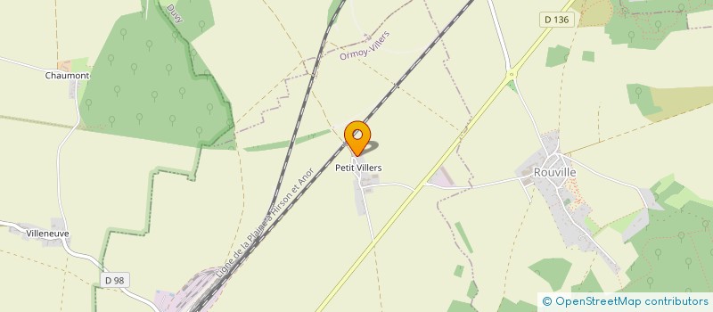 localisation de l'entreprise SCI TIMAX  ORMOY-VILLERS