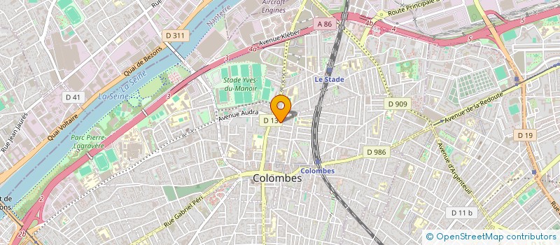 localisation de l'entreprise SCI TIMBAUD HENNETON à COLOMBES