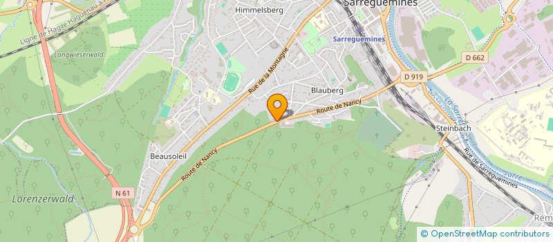 localisation de l'entreprise SCI TIMELI à SARREGUEMINES