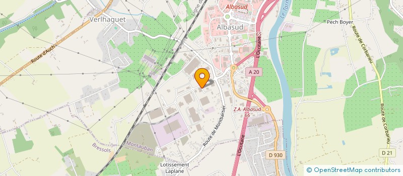 localisation de l'entreprise SCI TIMEO  MONTAUBAN