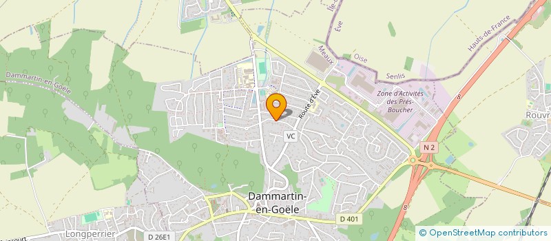 localisation de l'entreprise SCI TIMEO - HUGO  DAMMARTIN-EN-GOELE