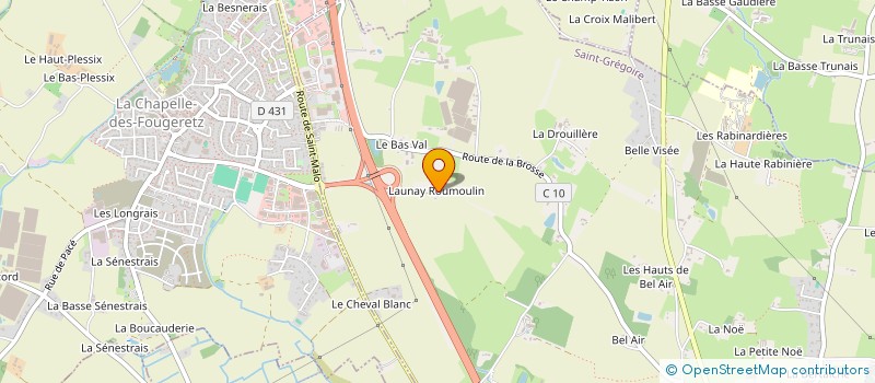 localisation de l'entreprise SCI TIMMOTAL  SAINT-GREGOIRE